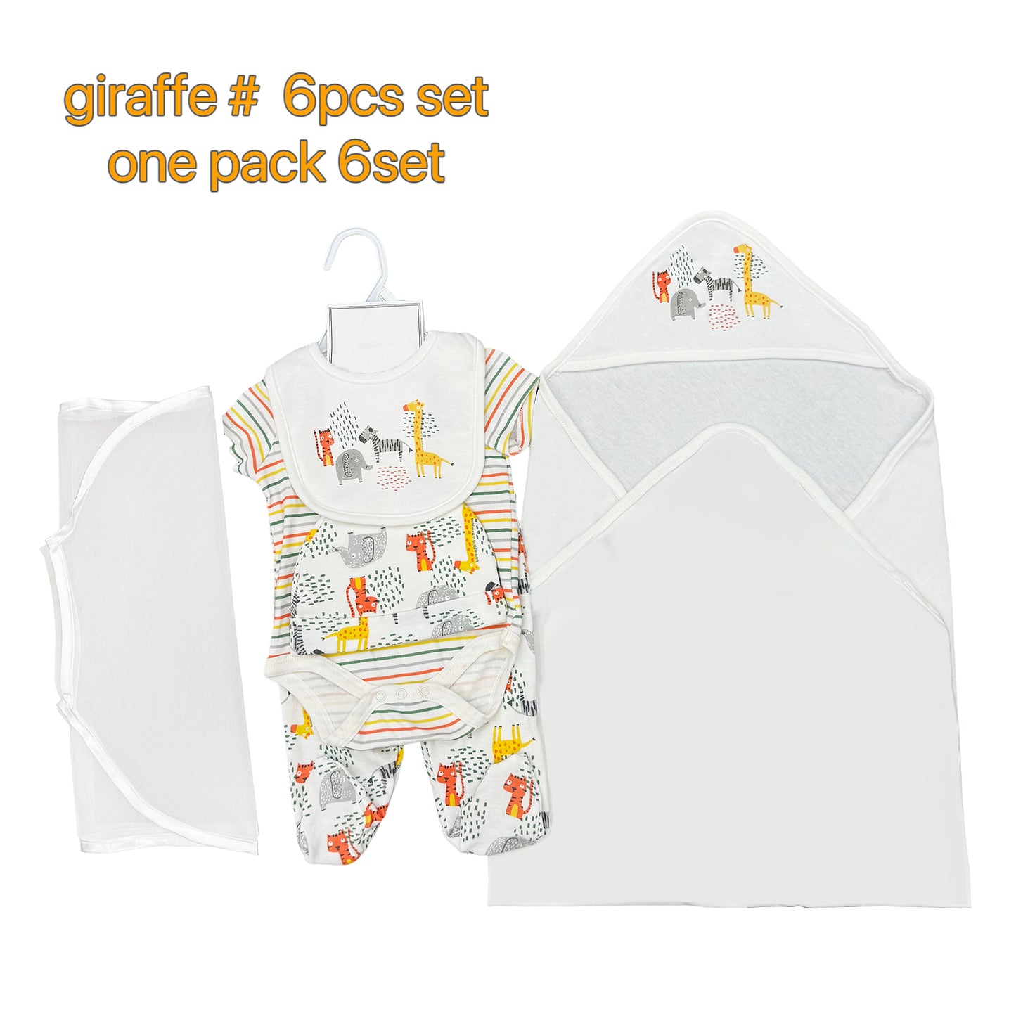 Giraffe with colorful stripe