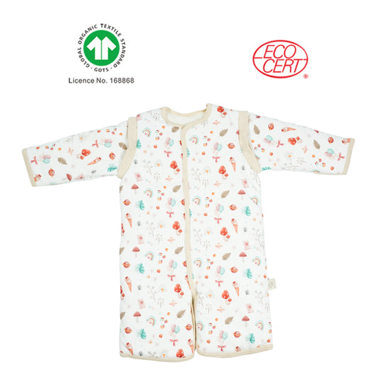 GOTS Organic Printed Sleeveless Sleeping Bag (Winter)
