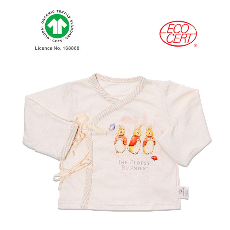 Peter Rabbit GOTS Certified Organic Baby Kimono Top Long Sleeves