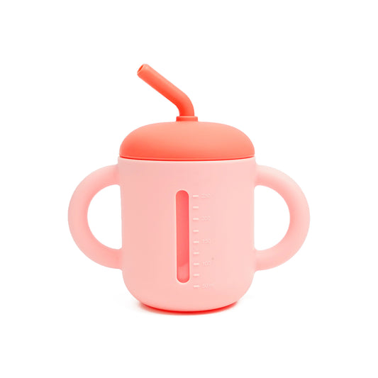 Two-tone curved sippy cup