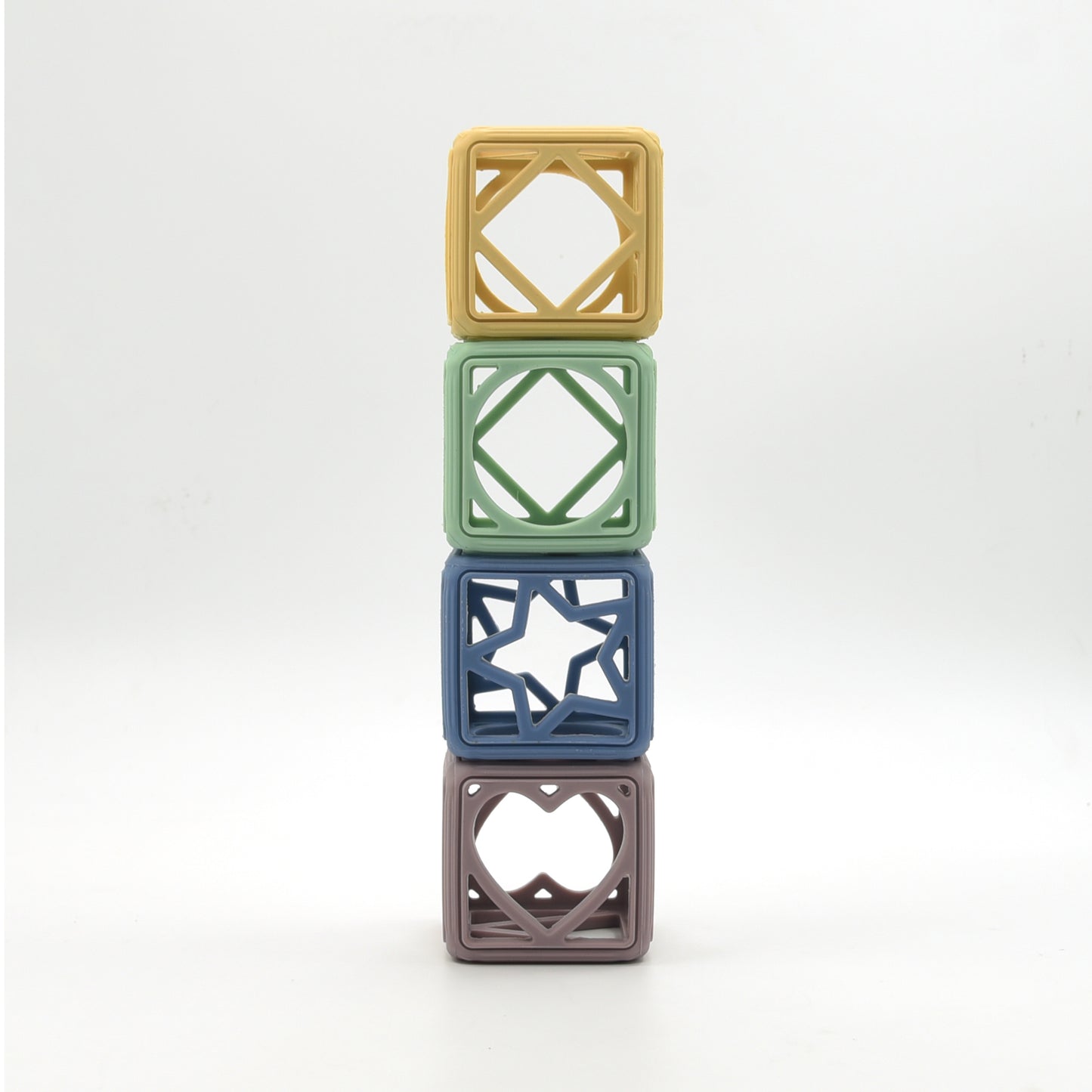 Baby cube silicone toy