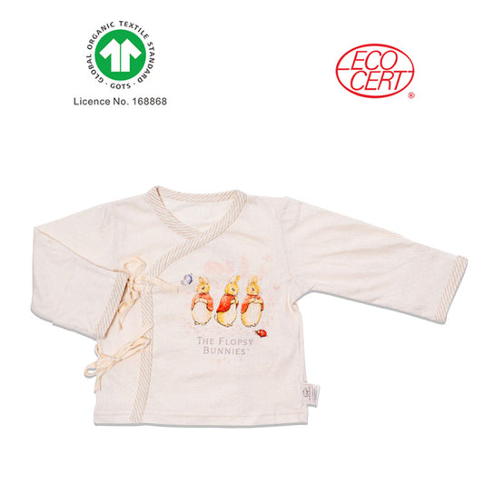 Peter Rabbit GOTS Certified Organic Baby Kimono Top Long Sleeves