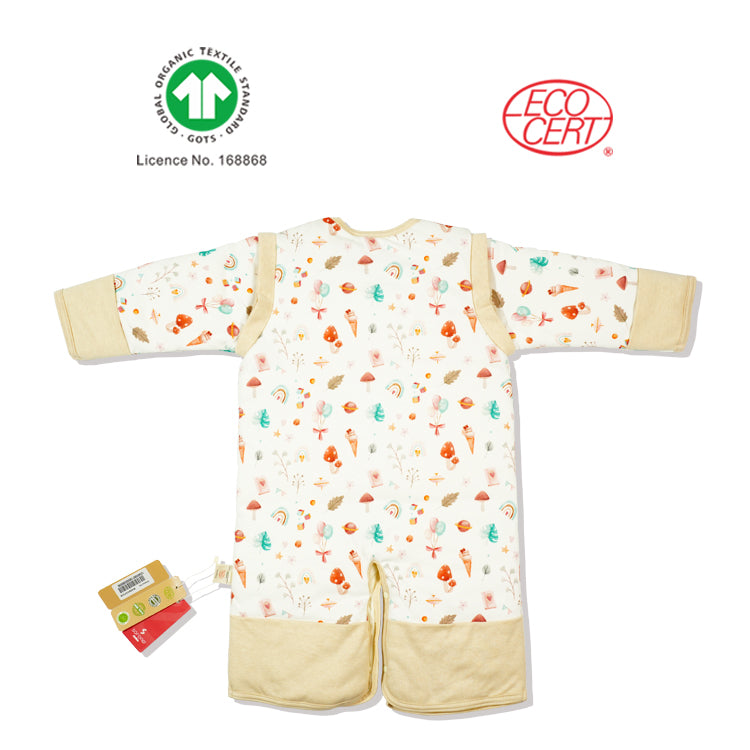 GOTS Organic Printed Sleeveless Sleeping Bag (Winter)
