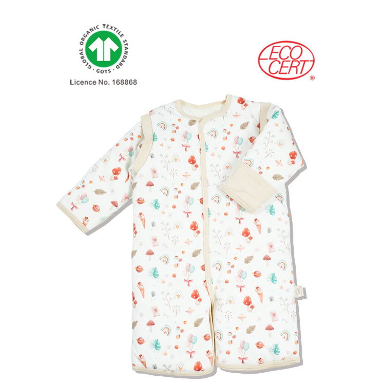 GOTS Organic Printed Sleeveless Sleeping Bag (Winter)