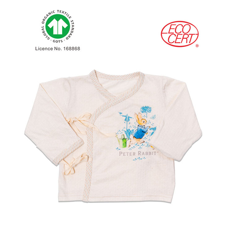Peter Rabbit GOTS Certified Organic Baby Kimono Top Long Sleeves