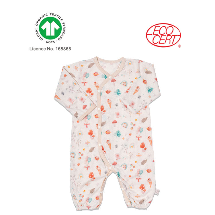 GOTS Certified Organic Ice Cream Pattern Bodysuit