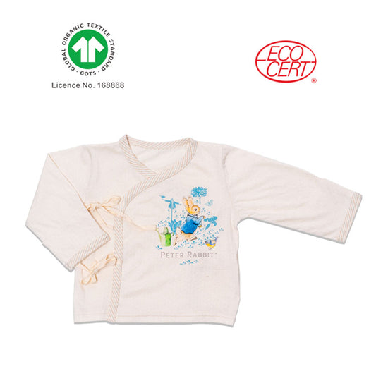 Peter Rabbit GOTS Certified Organic Baby Kimono Top Long Sleeves