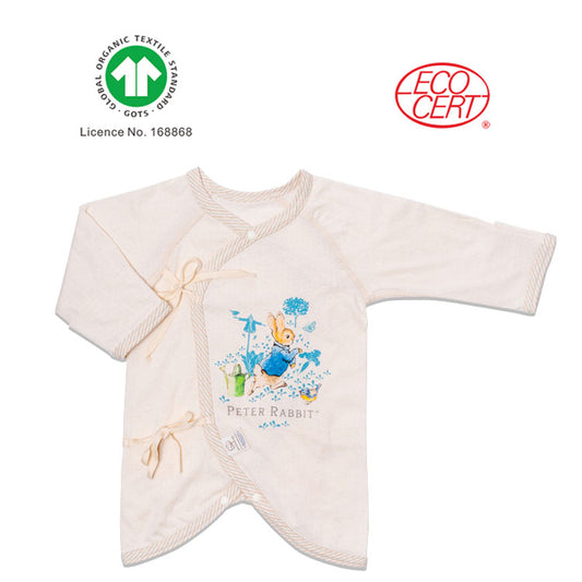Peter Rabbit GOTS Certified Organic Pattern Short Robe Top (0-6months)