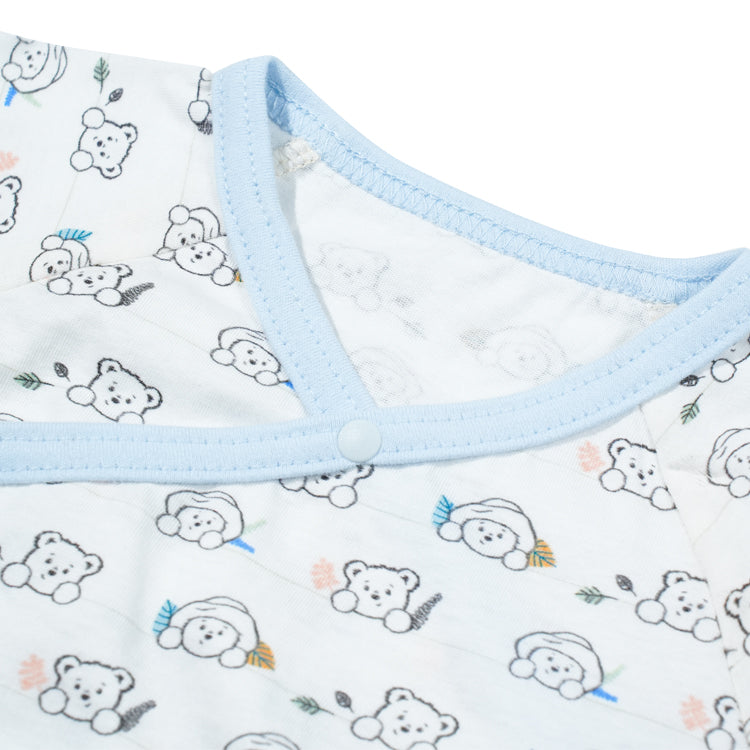 Paddington Bear GOTS Certified Organic Short Sleeve Side Button Shirt