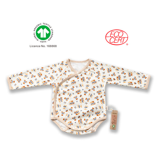 GOTS Certified Organic Long Sleeved Side-Snap Bodysuit