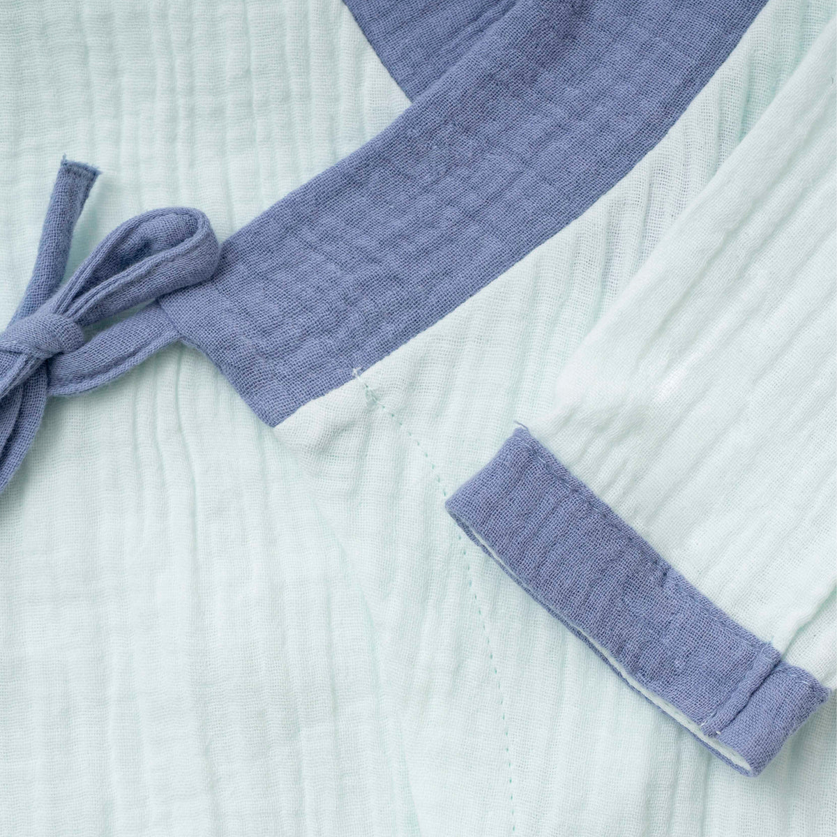 GOTS Certified Organic Doubled Muslin 2 in 1 Onesie (kimono/onesie)