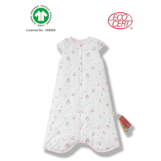 GOTS Certified Organic Middle-Snapped Sleeveless Sleeping Bag (Winter)