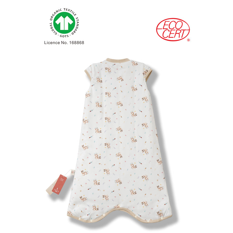 GOTS Certified Organic Middle-Snapped Sleeveless Sleeping Bag (Winter)