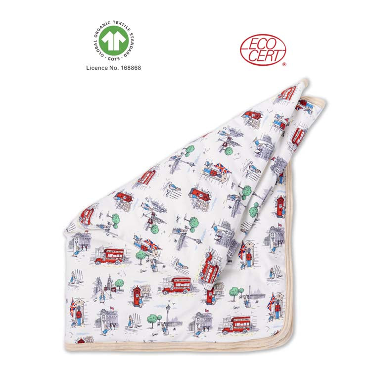 GOTS Certified Peter Rabbit Baby Blanket